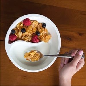 Never Soggy Breakfast Cereal Milk Bowl White Medium